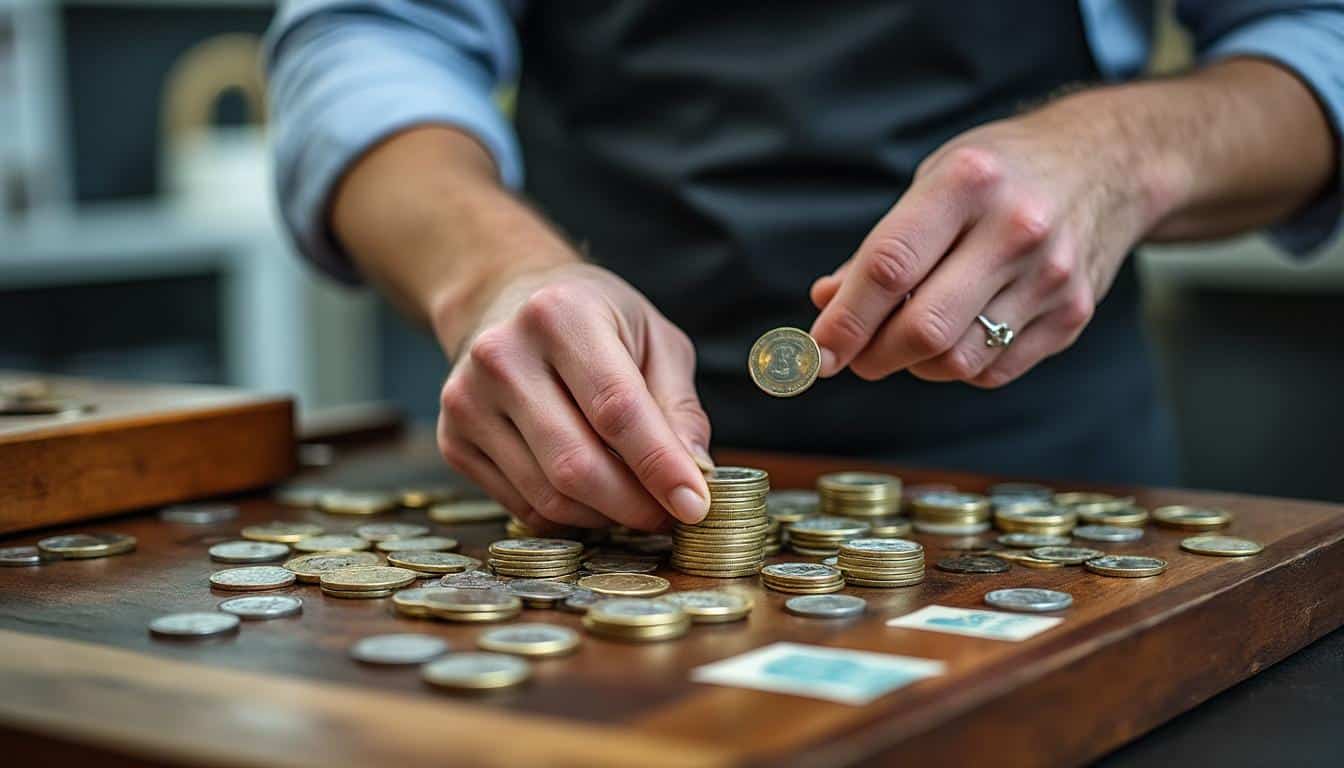 Rouleau de pièces en banque : guide pour trier et protéger