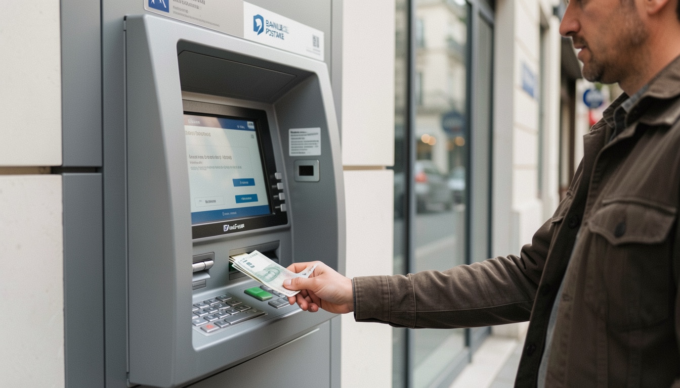 Retrait maximum au distributeur à la Banque Postale